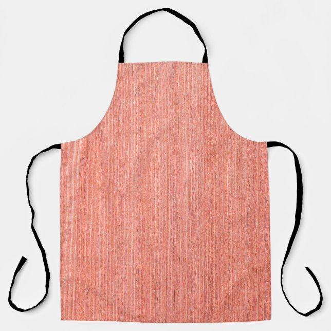 Natural brown wood texture and seamless background apron (Front)