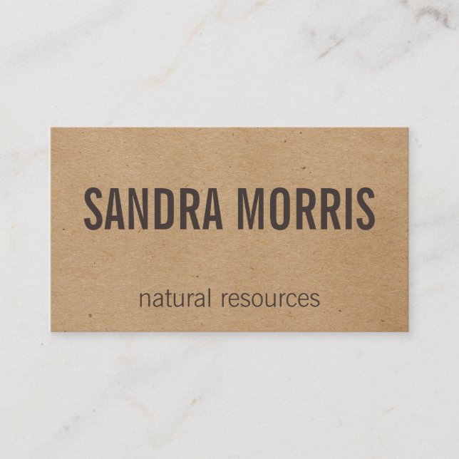 Natural Business Card (Front)