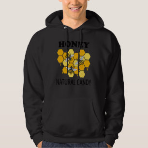 Natural Candy Quote Wildlife Honey Bees Hoodie