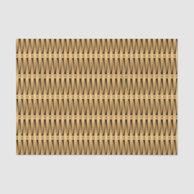 Natural cane wicker tissue paper (Front)