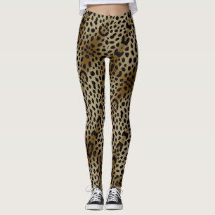 Natural Cheetah Print Leggings