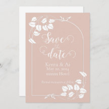 Natural Chic Wedding Save the Date