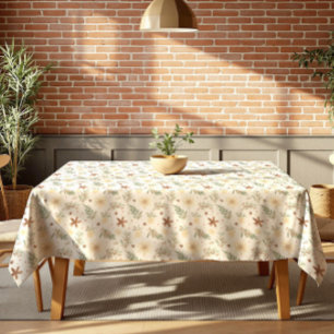 Natural Christmas Holiday – Rustic Farmhouse Decor Tablecloth