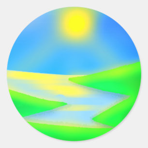 NATURAL CLASSIC ROUND STICKER