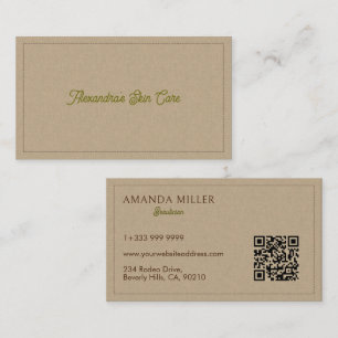 Natural Colour Classic Line Texture Business Card