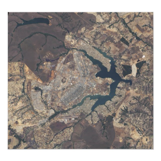 Natural-colour image of BrasÃ¯Â¿Â½lia, Brazil Photo Print (Front)