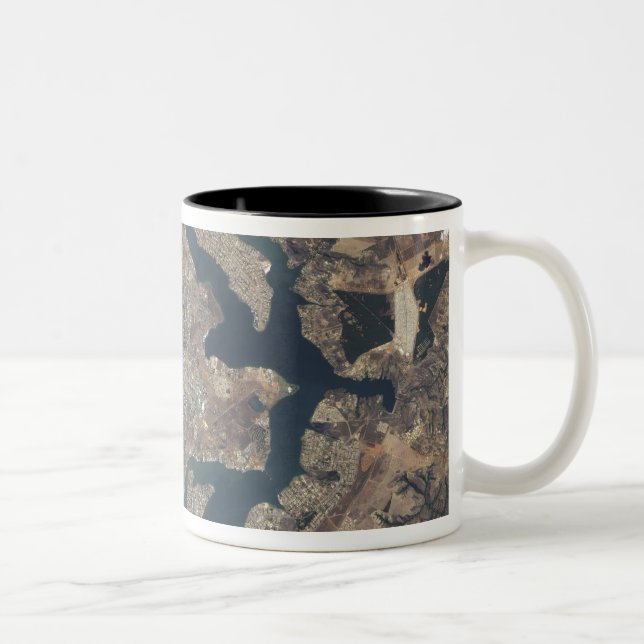 Natural-colour image of BrasÃ¯Â¿Â½lia, Brazil Two-Tone Coffee Mug (Right)