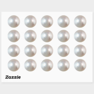 Natural Colour Tahitian Necklace Pearl Classic Round Sticker