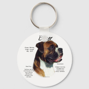 Natural Coloured Boxer Meet the Breed Key Ring