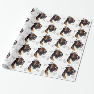 Natural Coloured Boxer Meet the Breed Wrapping Paper