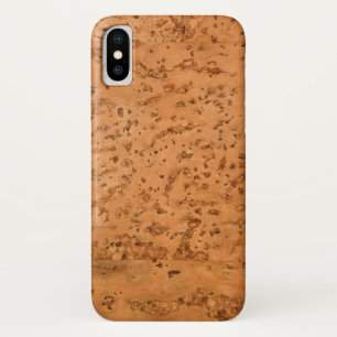 Natural Cork Look Wood Grain iPhone X Case