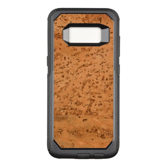 Natural Cork Look Wood Grain OtterBox Commuter Samsung Galaxy S8 Case
