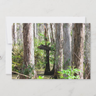 Natural Cross in the Swamp Flat Card