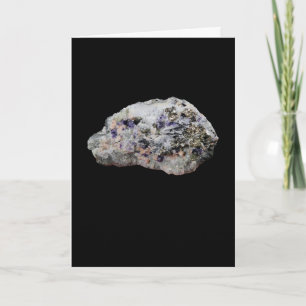 Natural Crystal Tourmaline Mineral Collector Art  Card