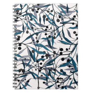 Natural Curves Floral Hand Drawn Notebook