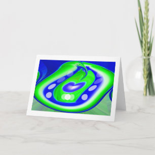 Natural dimension holiday card