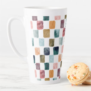 Natural dye colour palette latte mug