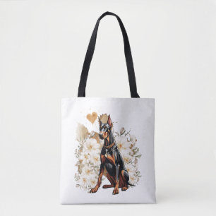 Natural Ear Doberman A Gift For Doberman Lovers Cl Tote Bag