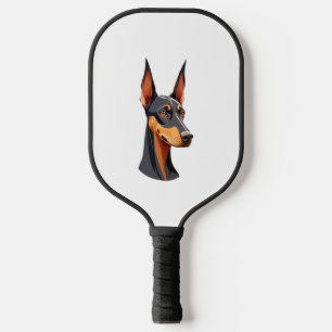 Natural Ear Doberman   Pickleball Paddle