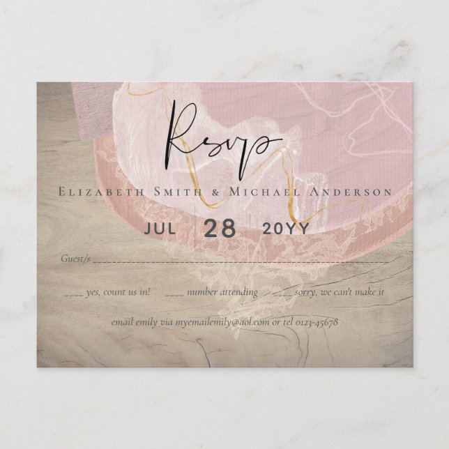 Natural Earth Rustic Woodland Leaves Postcard (Front)