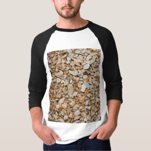 Natural Earth Tone Gravel and Stone Texture T-Shirt