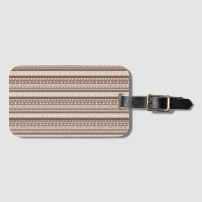 Natural Earth Tones Luggage Tag (Front Horizontal)
