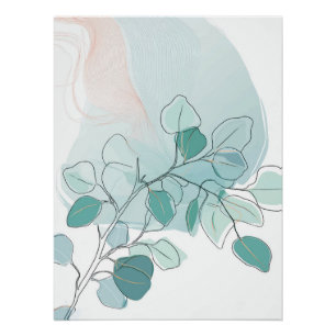 Natural Elegance: Eucalyptus Flower Poster