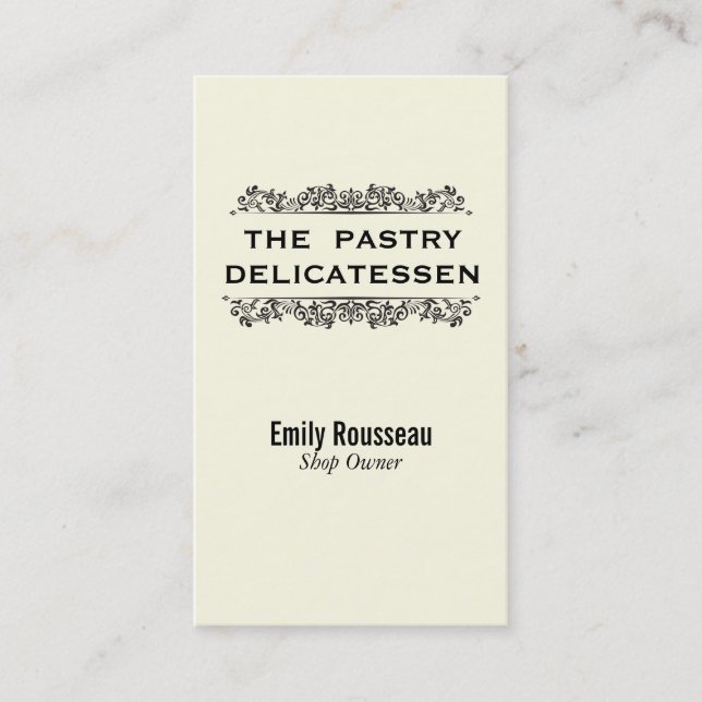 Natural Elements | Delicatessen 2 Business Card (Front)