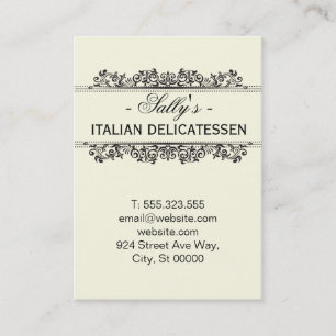 Natural Elements   Delicatessen Business Card