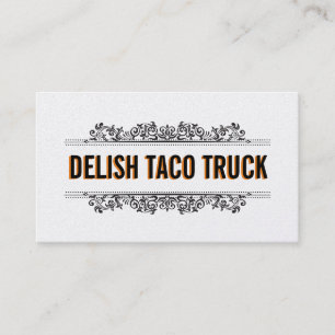 Natural Elements   Food Truck (Menu Option) Business Card