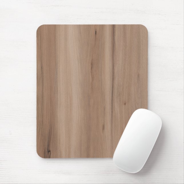 Natural elm Texture  Mouse Mat (With Mouse)