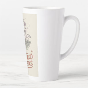 Natural Essence Vintage Botanical Wildflower  Latte Mug