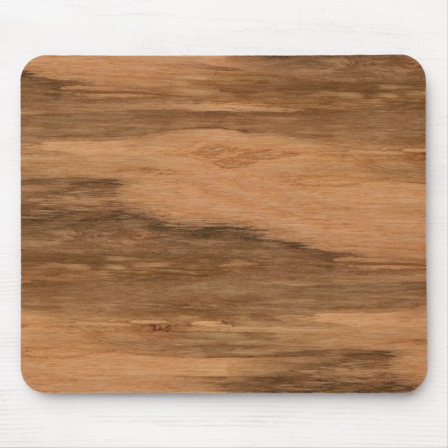 Natural Eucalyptus Wood Grain Look Mouse Mat (Front)