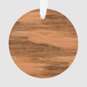 Natural Eucalyptus Wood Grain Look Ornament