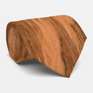 Natural Eucalyptus Wood Grain Look Tie