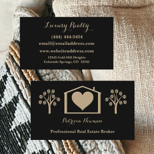 Natural Feel Real Estate Broker Business Card
