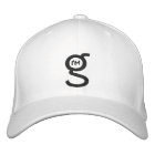 Natural Flex Fit Cap w Blk Embroided Logo