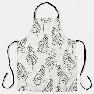 Natural Floral: Abstract White Vintage Apron