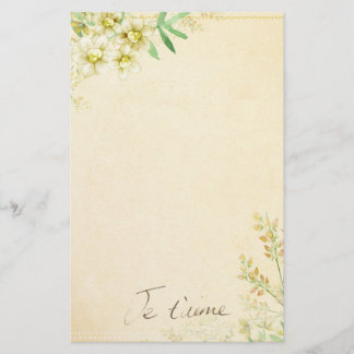 Natural Floral Stationary Paper