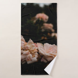 Natural flower bush during summertimeabstract, aro bath towel