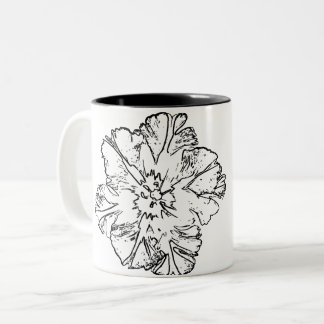 Natural Flower Two-Tone Coffee Mug