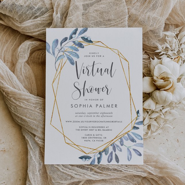 Natural Foliage | Virtual Bridal or Baby Shower Invitation (Creator Uploaded)