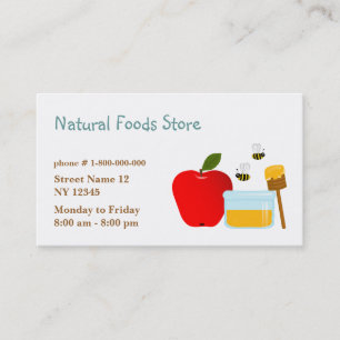 Natural Food Store Business Card