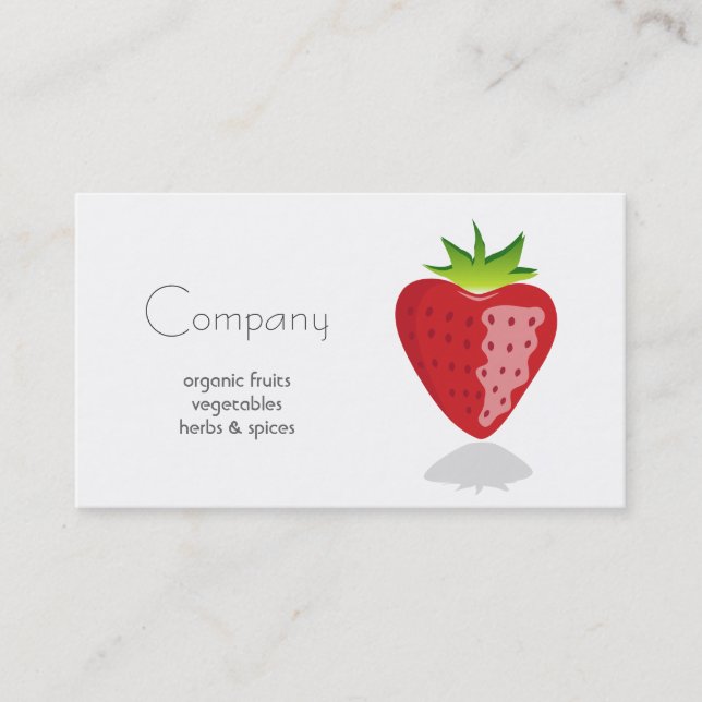 Natural Food Store Business Card (Front)