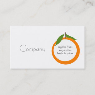 Natural Food Store Business Card