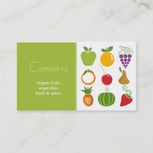 Natural Food Store Business Card