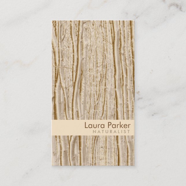 Natural Forest Brown Tree Care Landscape Lawn Business Card (Front)