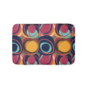 Natural Form Seamless: Abstract Circle Beauty. Bath Mat