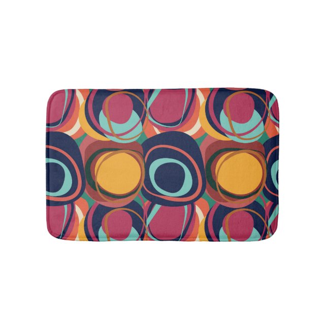 Natural Form Seamless: Abstract Circle Beauty. Bath Mat (Front)
