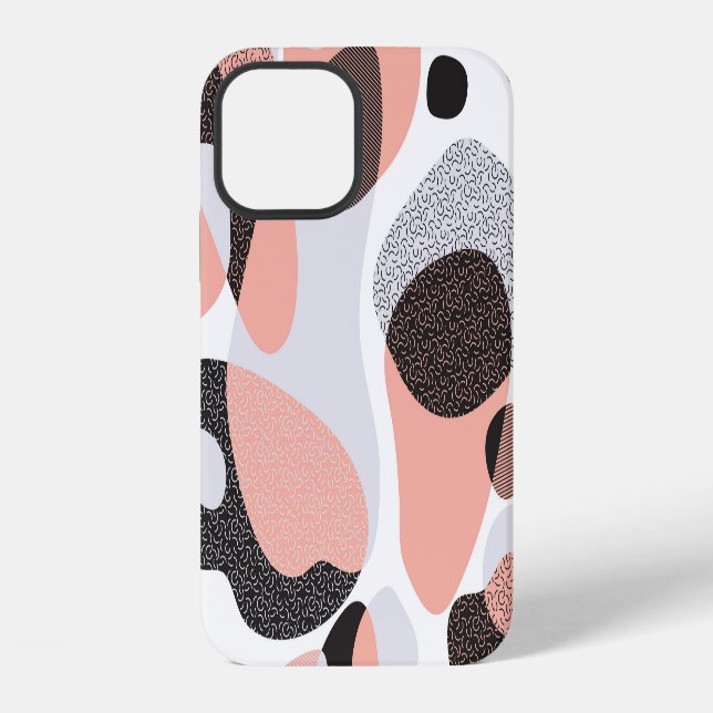 Natural Forms: Geometric Seamless Texture. iPhone Case (Back)